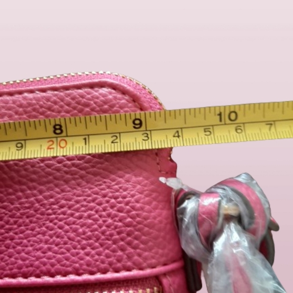 ANNE KLEIN 👛 NWT - Beautiful pink vegan shoulder bag with many compartments - Picture 11 of 14